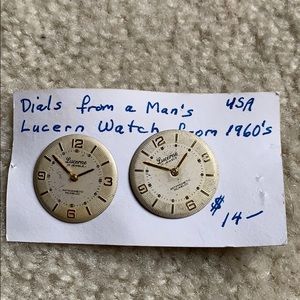 Watch face earrings